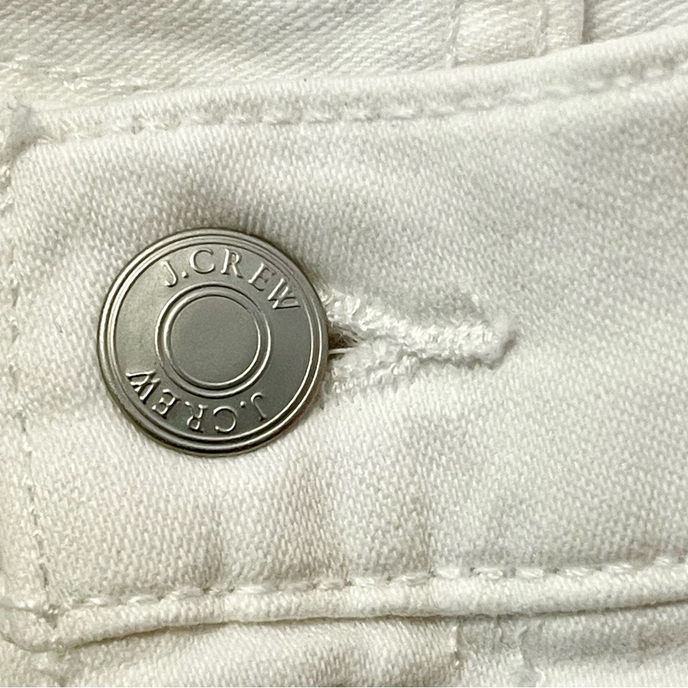 J.Crew White Vintage Slim Straight Jeans Size 28 - Picture 7 of 7